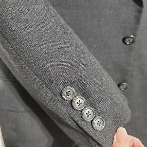 27) BURBERRYS' Vintage Blazer Pure Wool USA Made Sz. 40 - Picture 7 of 10